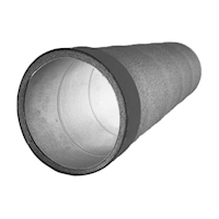 Thermoduct buis 125 mm Lengte 2000 mm geisoleerd Econox